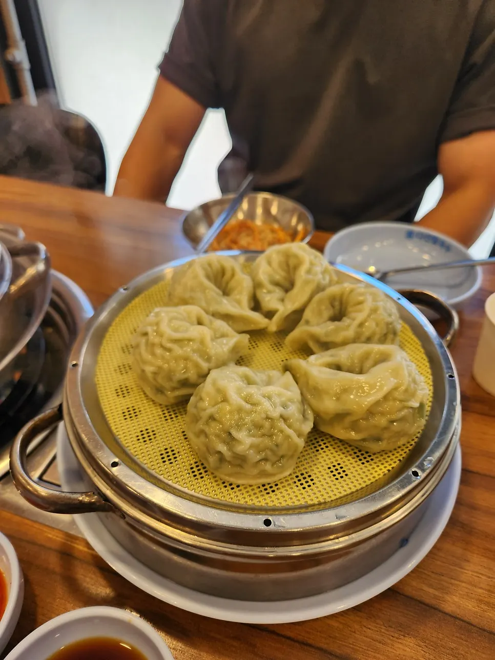 Meat dumplings the size of a small child's fist
