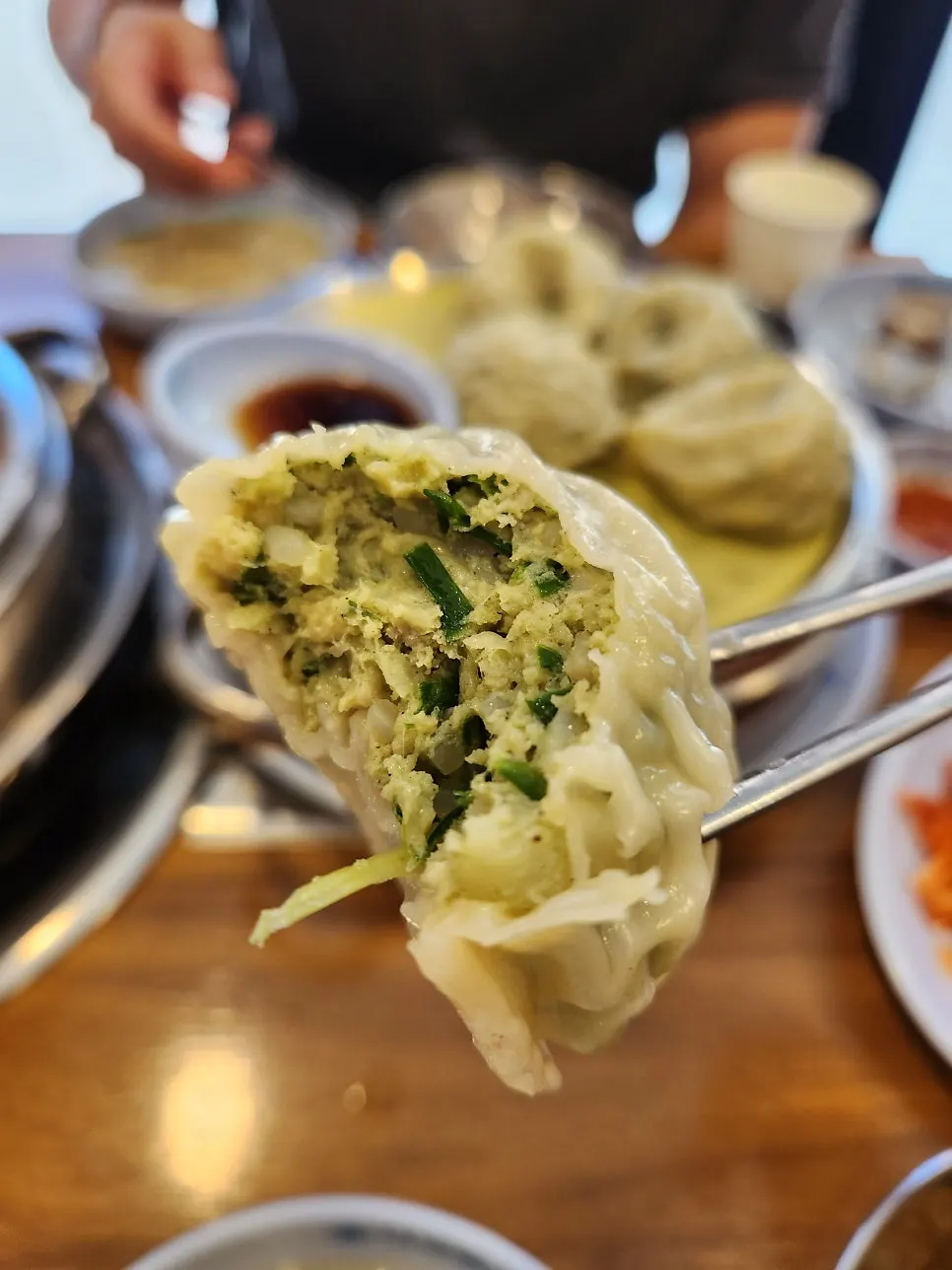 Meat dumplings packed full of filling