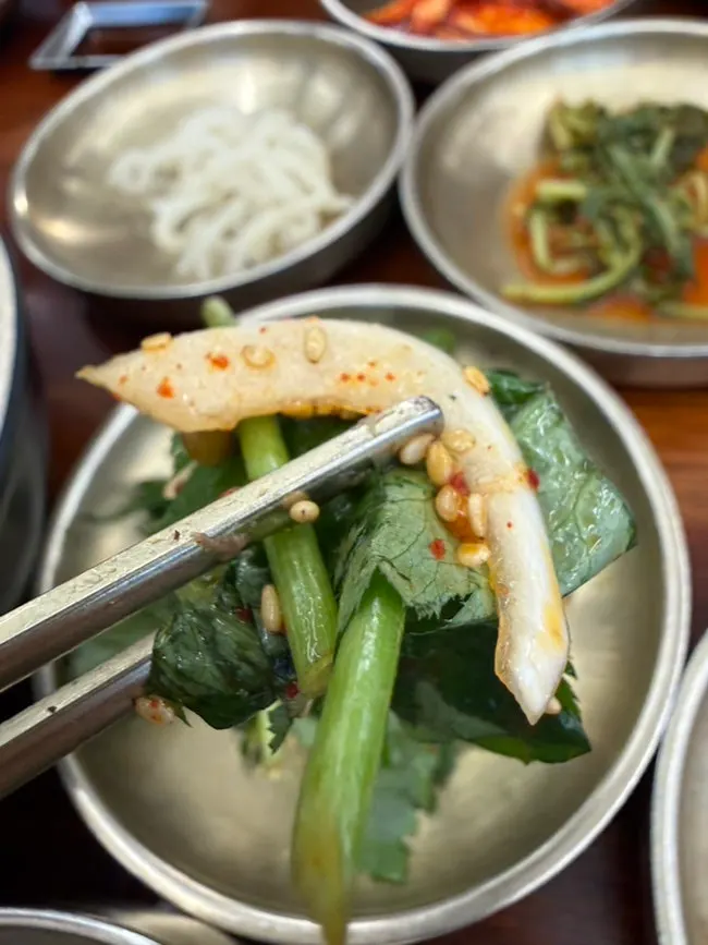 Plates of side dishes