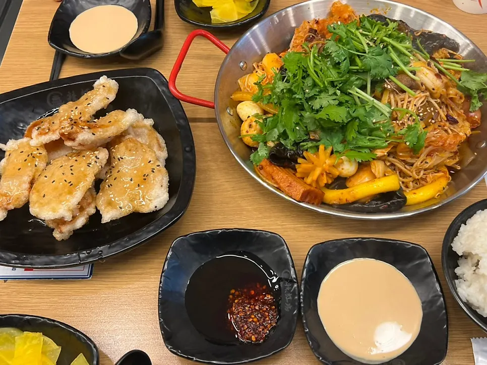 주문한 마라샹궈와 미니 꿔바로우