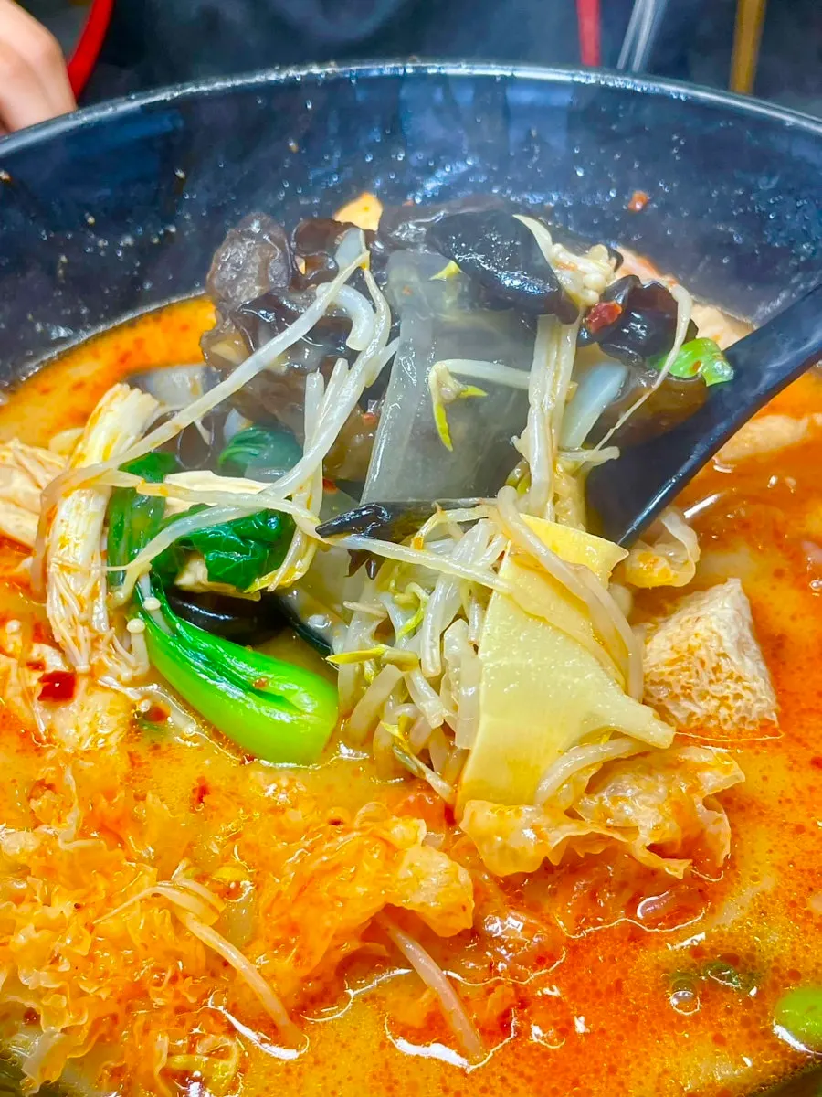 Guobaorou enjoyed with malatang