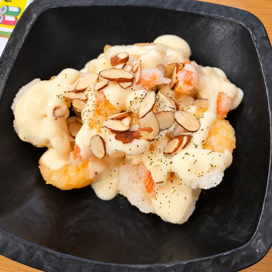 Ordered mala xiang guo and lemon cream shrimp spread