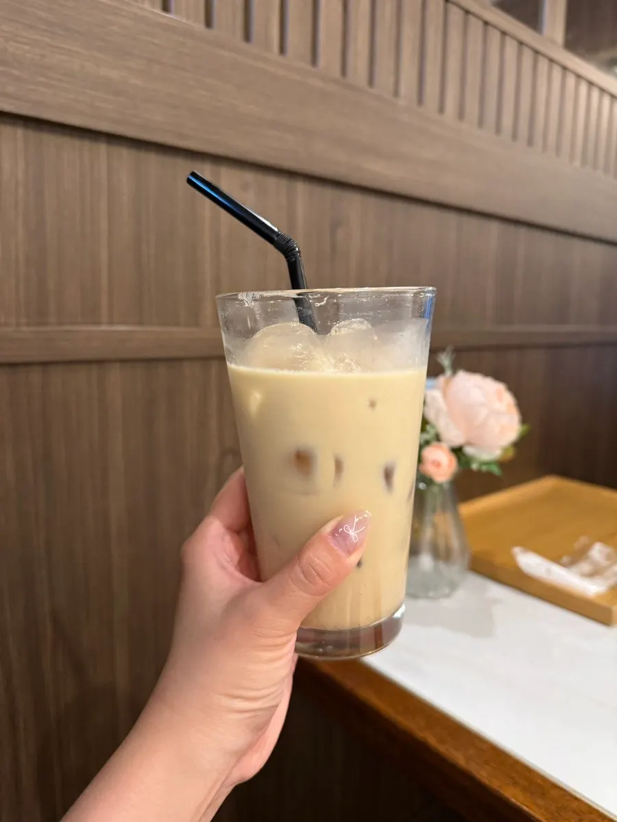 A vanilla latte ordered with just one shot