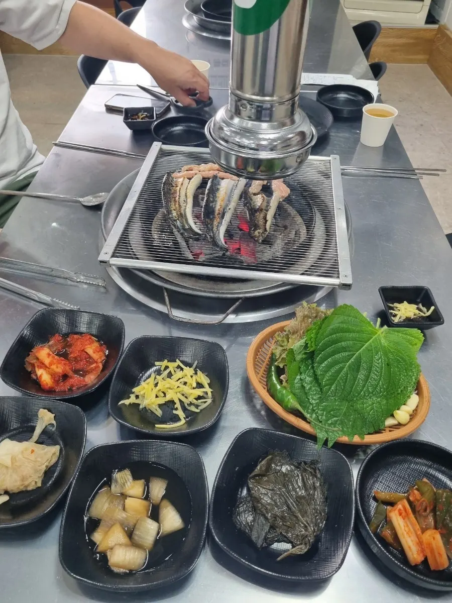 깻잎지와 파김치 기본찬 상차림