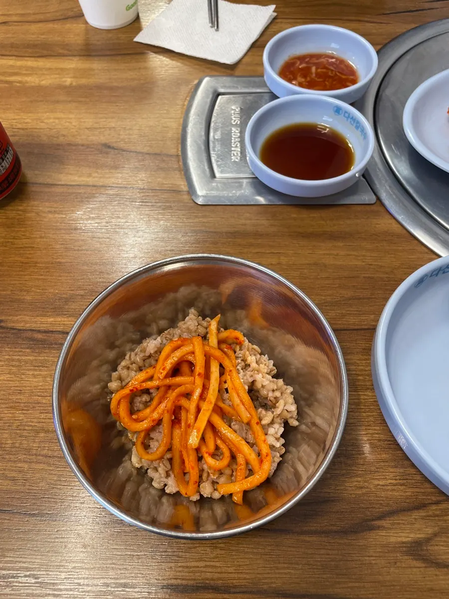 다선칼국수 김치 반찬
