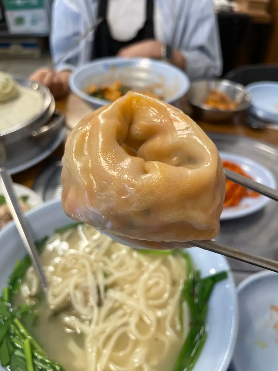 속이 꽉 찬 고기만두