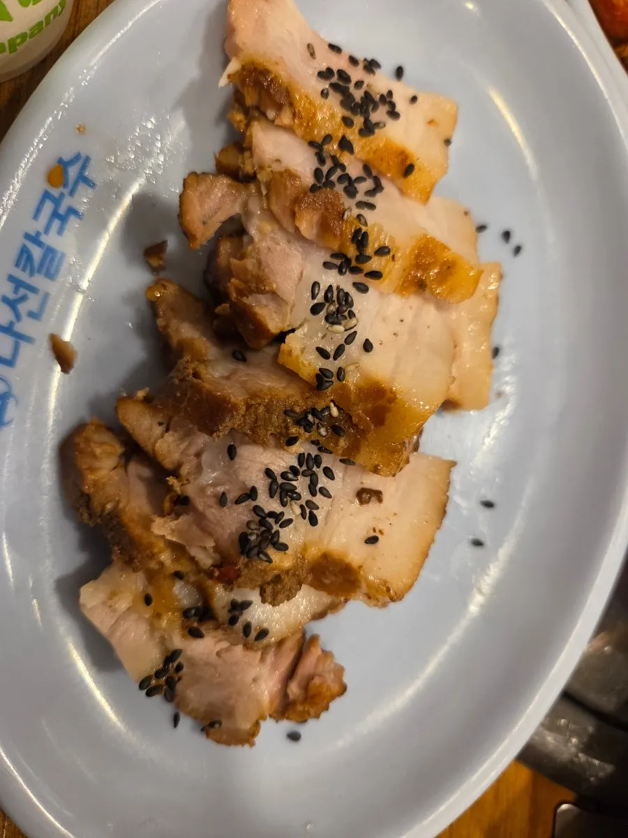 Crispy seafood pancake