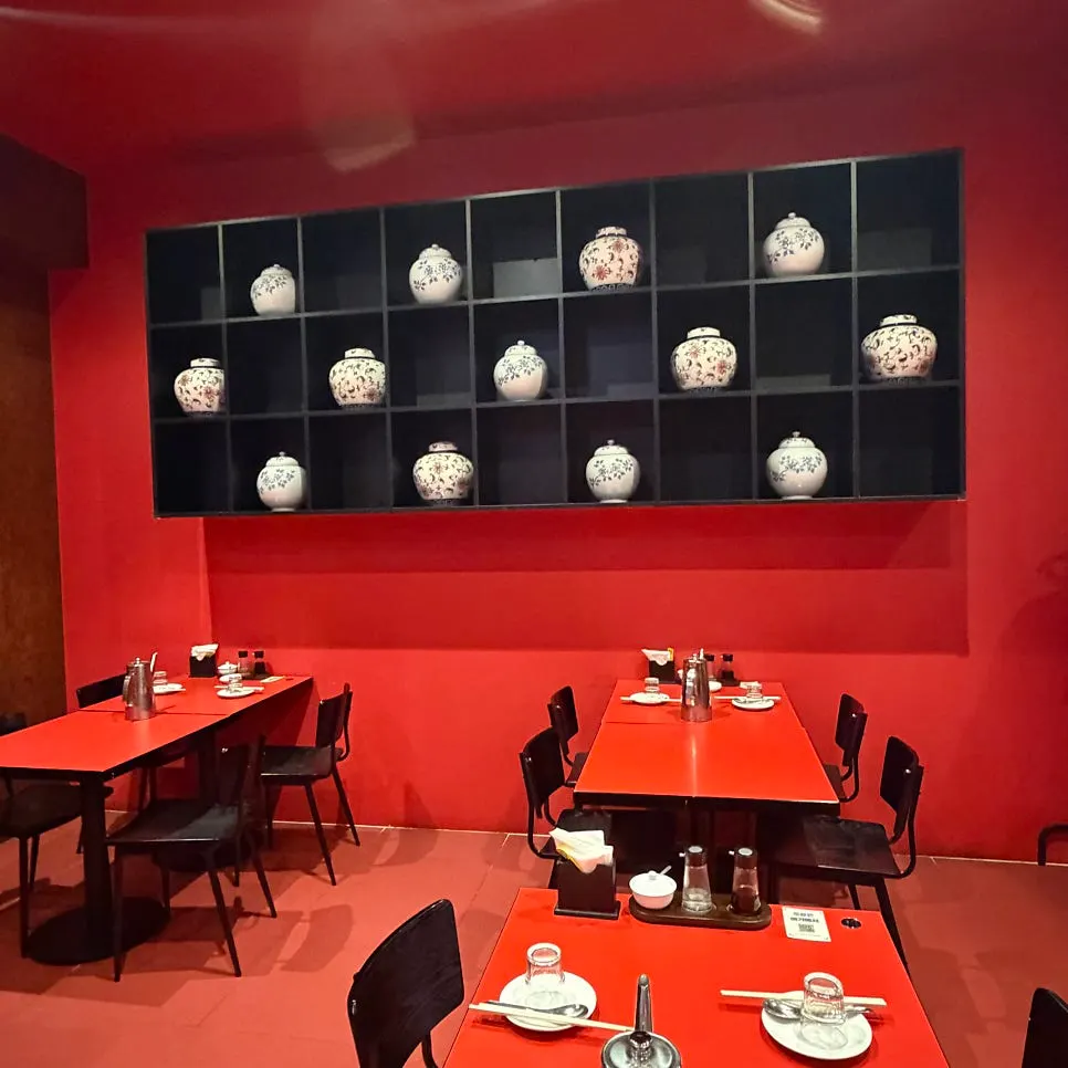 Spaced tables inside Mirim Yangjang