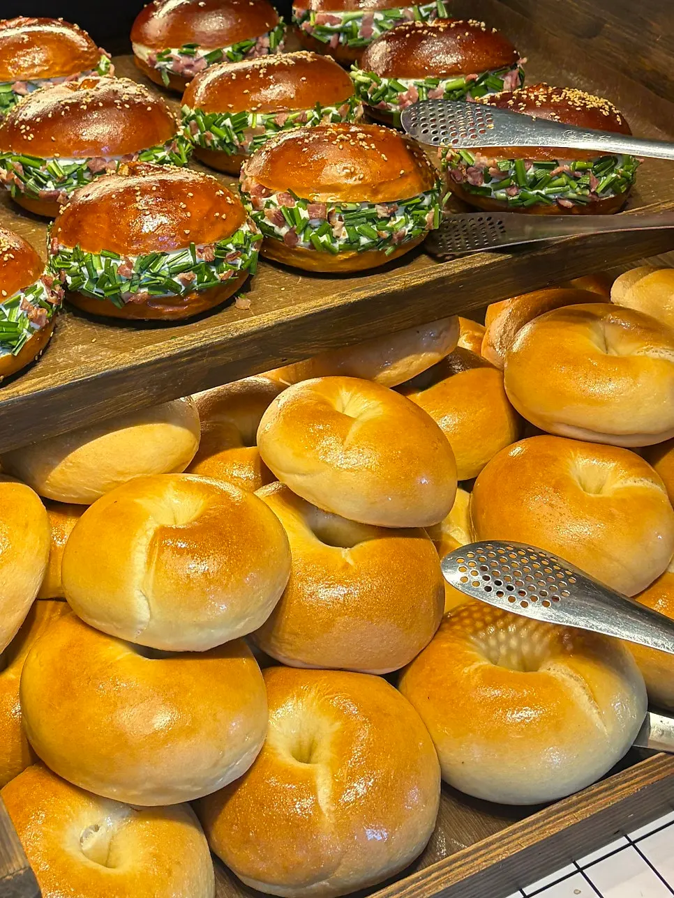 Cozy main hall at Orange Bagel