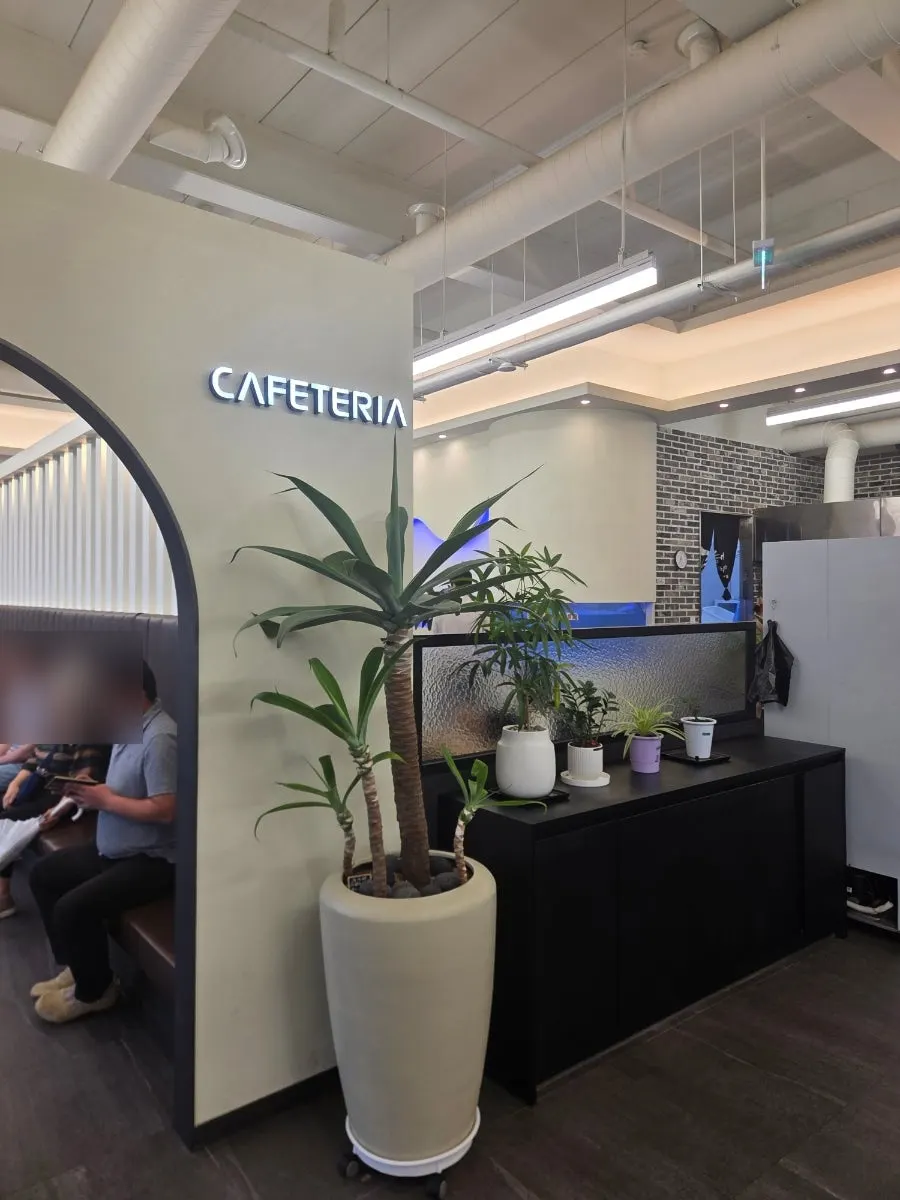 Coffee corner in the waiting-area cafeteria