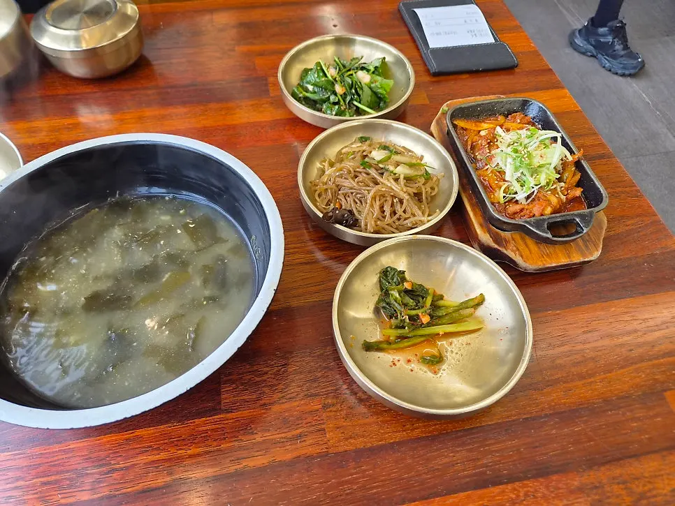 Bright, clean Korean restaurant interior