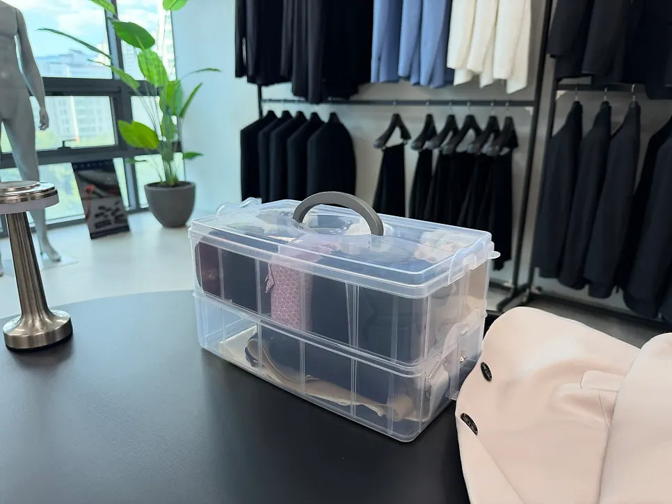 Rental package including a tie and suspenders for the photoshoot outfit