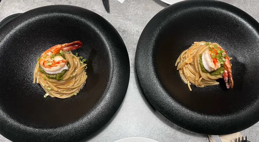 Hadoの甘エビりんごタルトを別の角度から