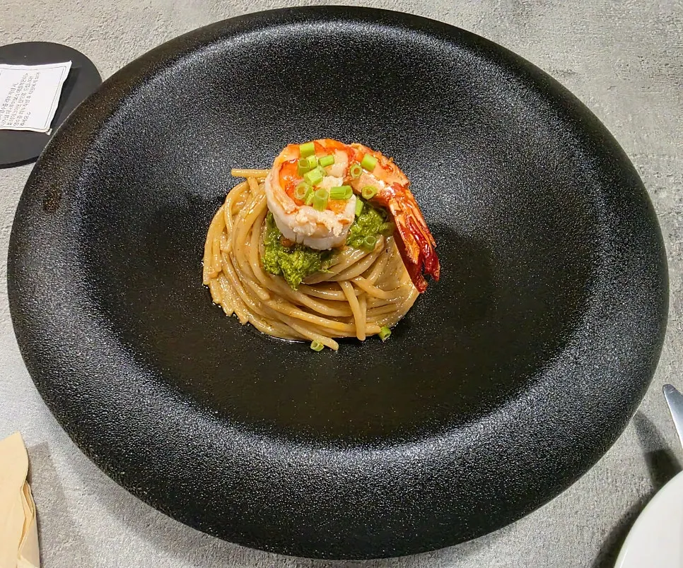 Hado minari yuja bisque pasta
