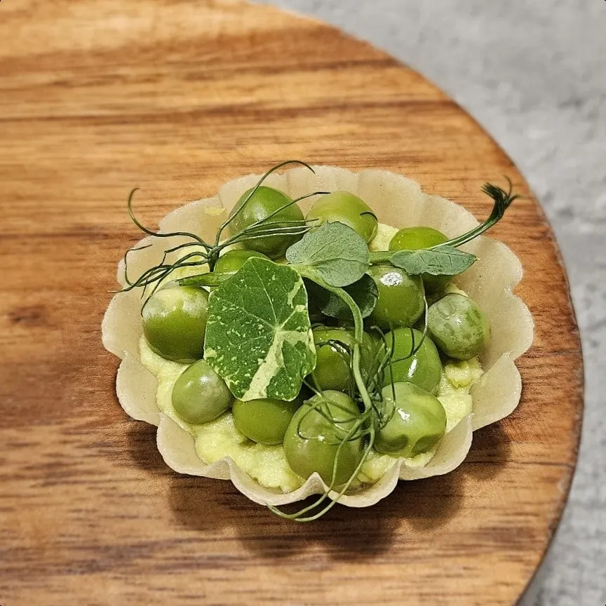 Plate of two starter tarts