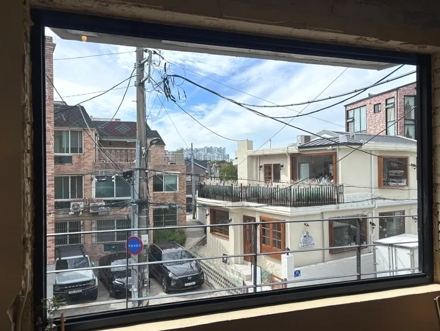 쿠어드꾸뜨 2층 룸에서 보이는 뷰