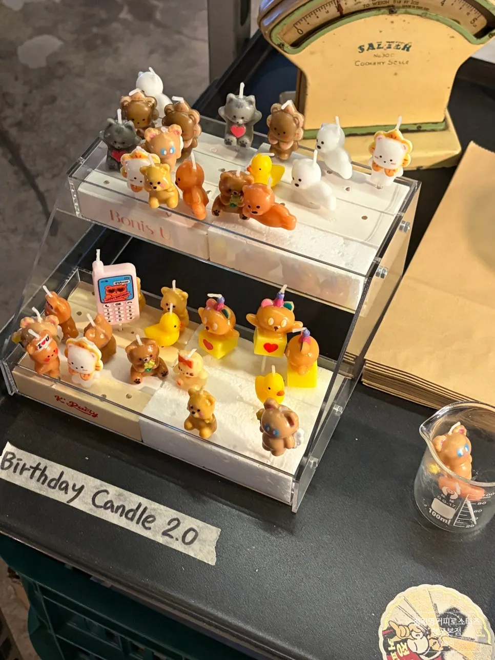 Cookies, madeleines and other baked goods on display
