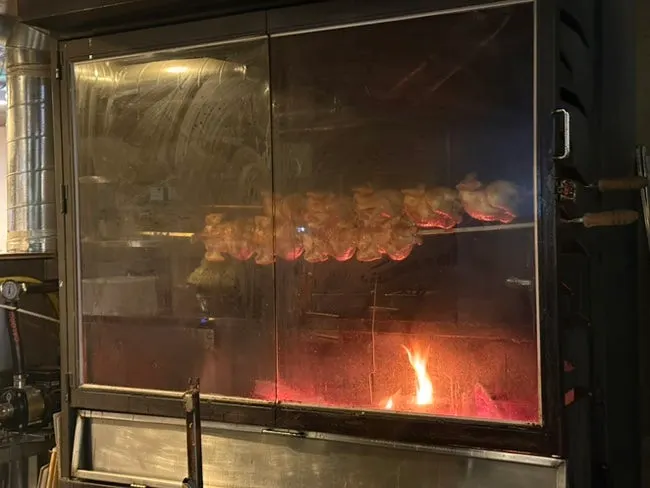 Exterior view of the restaurant near the oak firewood fire
