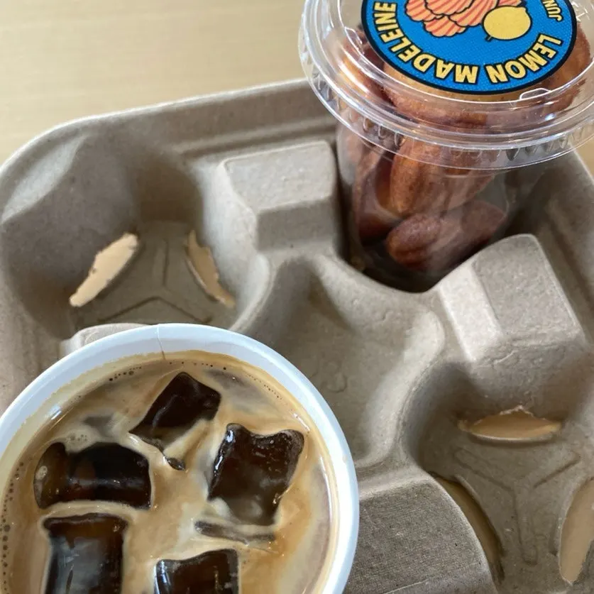 A cup of iced flat white
