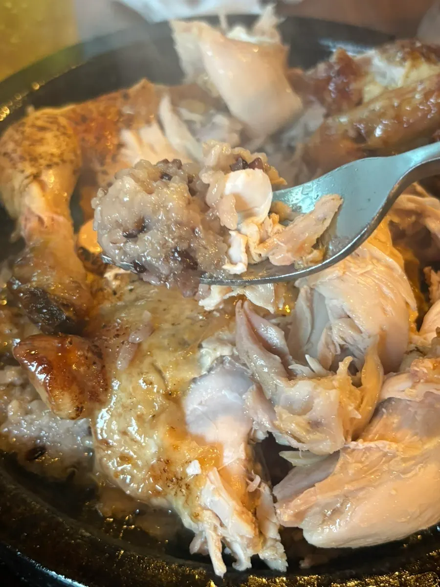 Crispy-roasted chicken skin