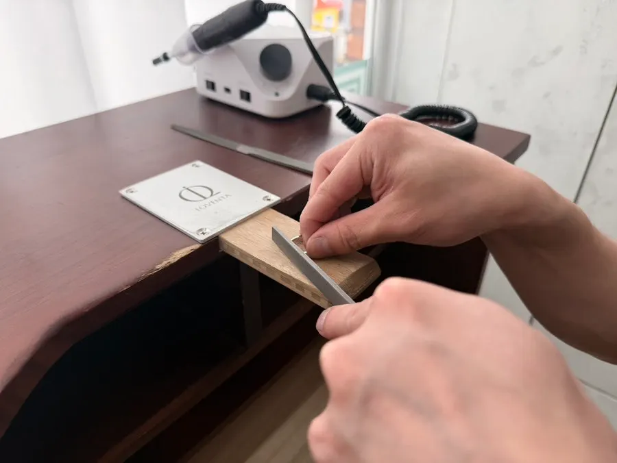 アメリアデザインの指輪サンプルのクローズアップ