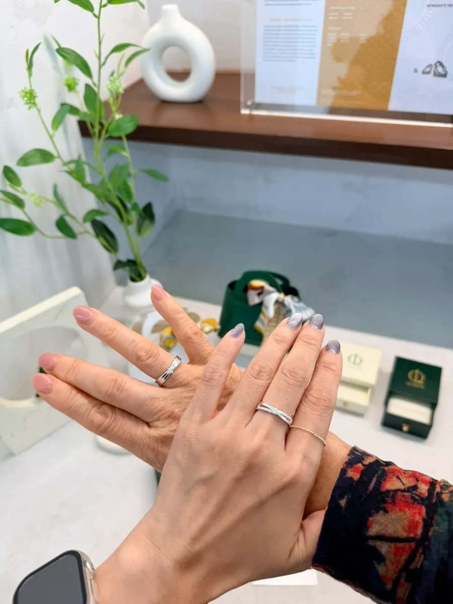 Classic-design rings matched with my mom