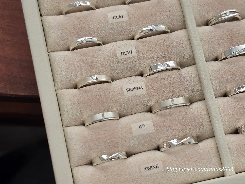 One of the 24 available ring designs