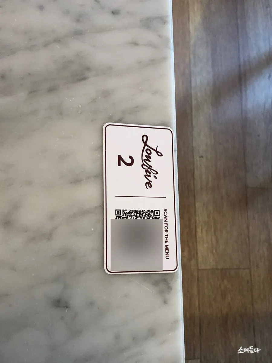 Table QR-code ordering information