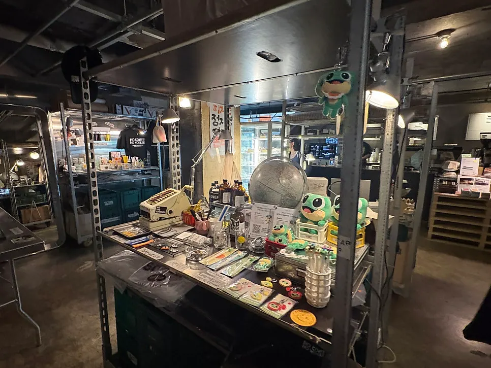 Suwon-related goods displayed in the basement
