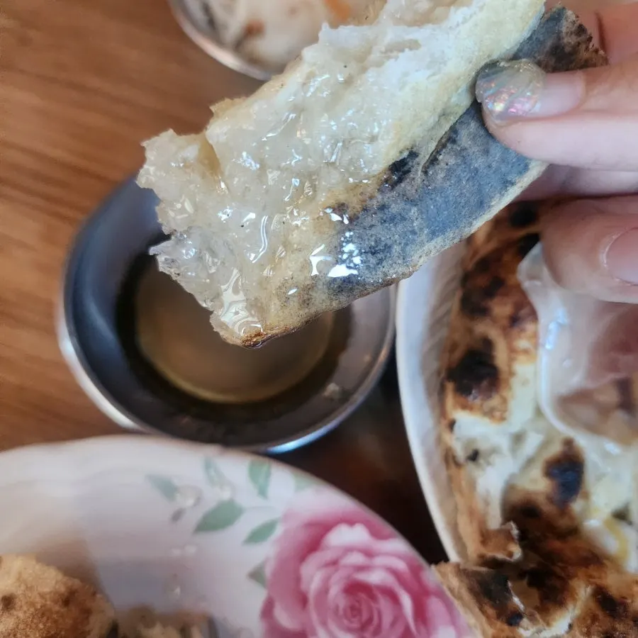 Chewy, fluffy wood-fired pizza dough