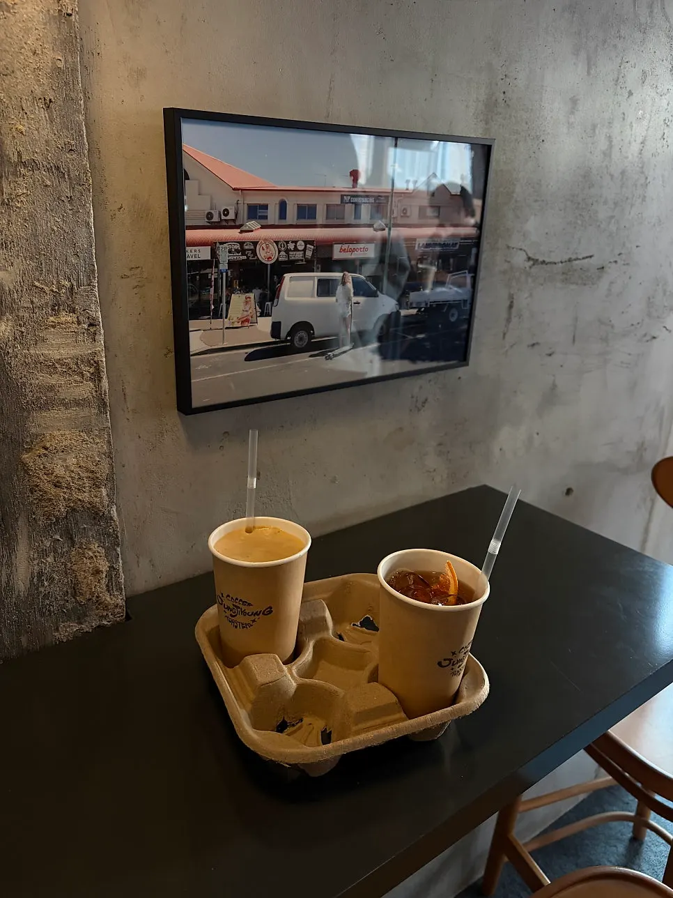 Relaxed café seating area