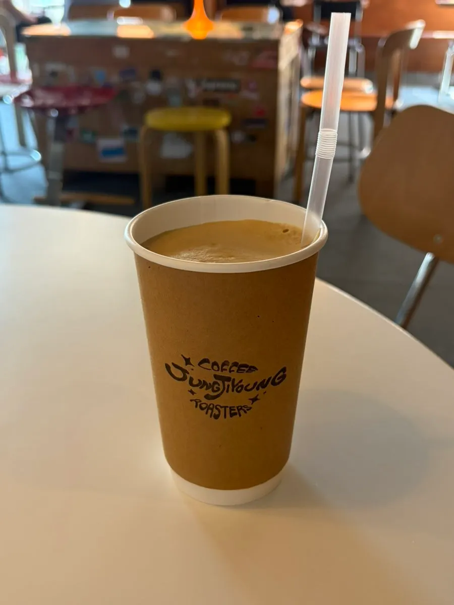 Sweet coconut coffee drink