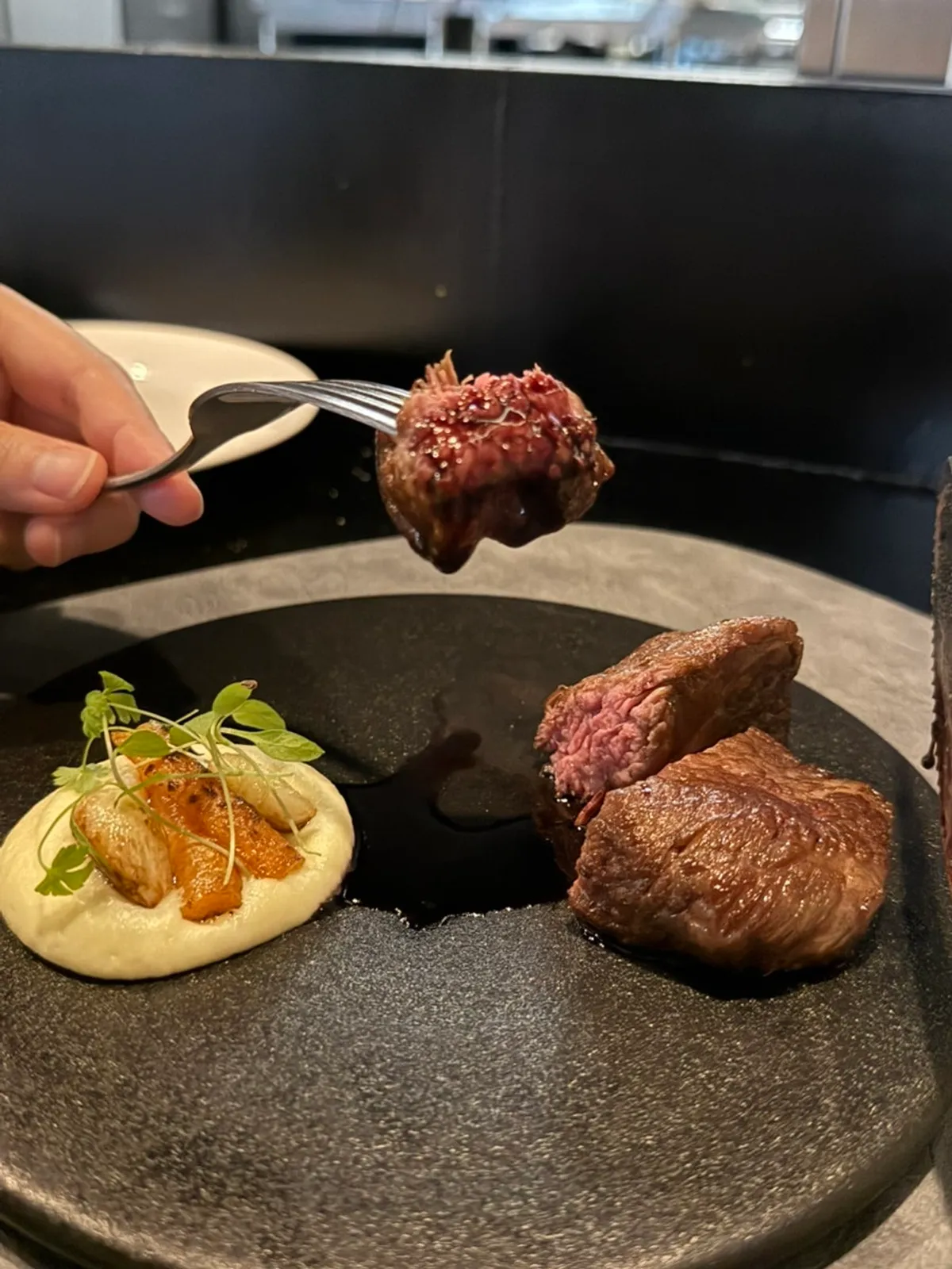 하도 메인 스테이크 접시