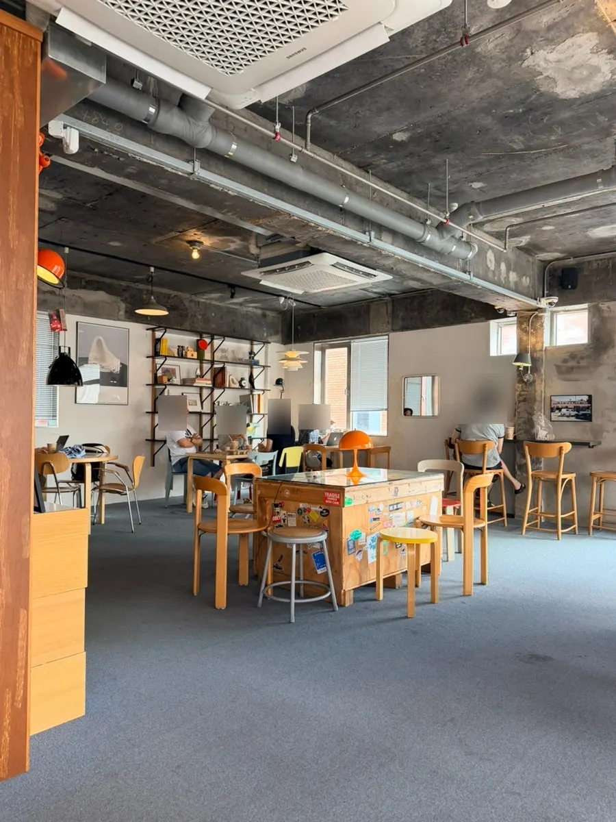 Café seating with a relaxed atmosphere