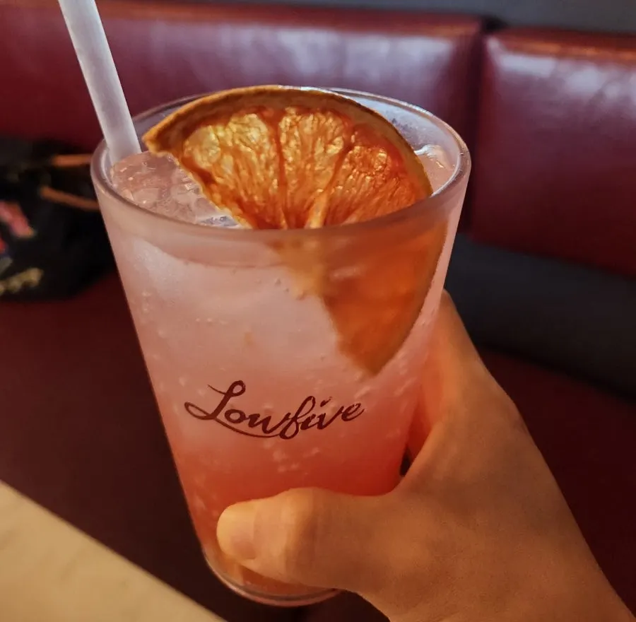 Grapefruit ade with the meal at Low Five Sinpung