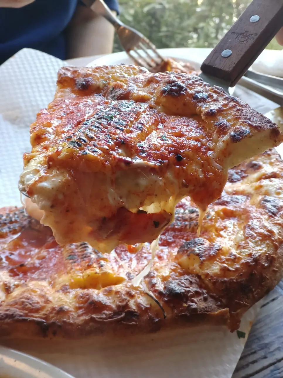 Vertical photo related to Low Five corn pizza