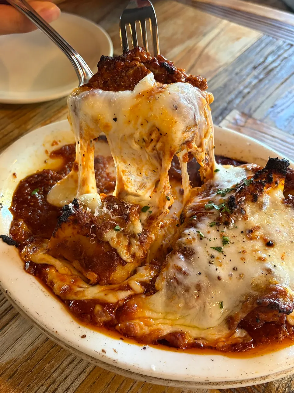 Chewy lasagna sheets with rich ragù sauce