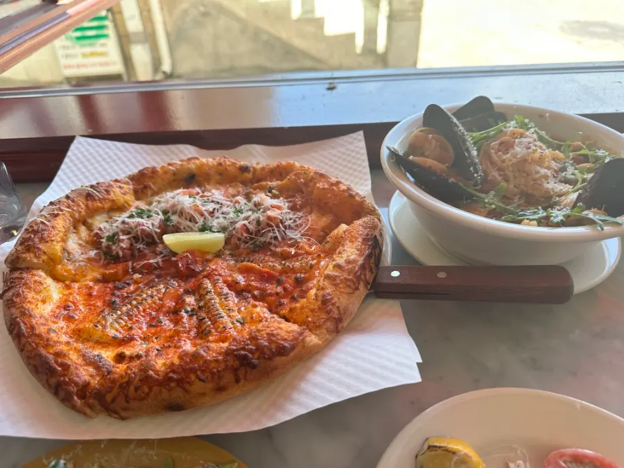 Half-and-half pizza menu