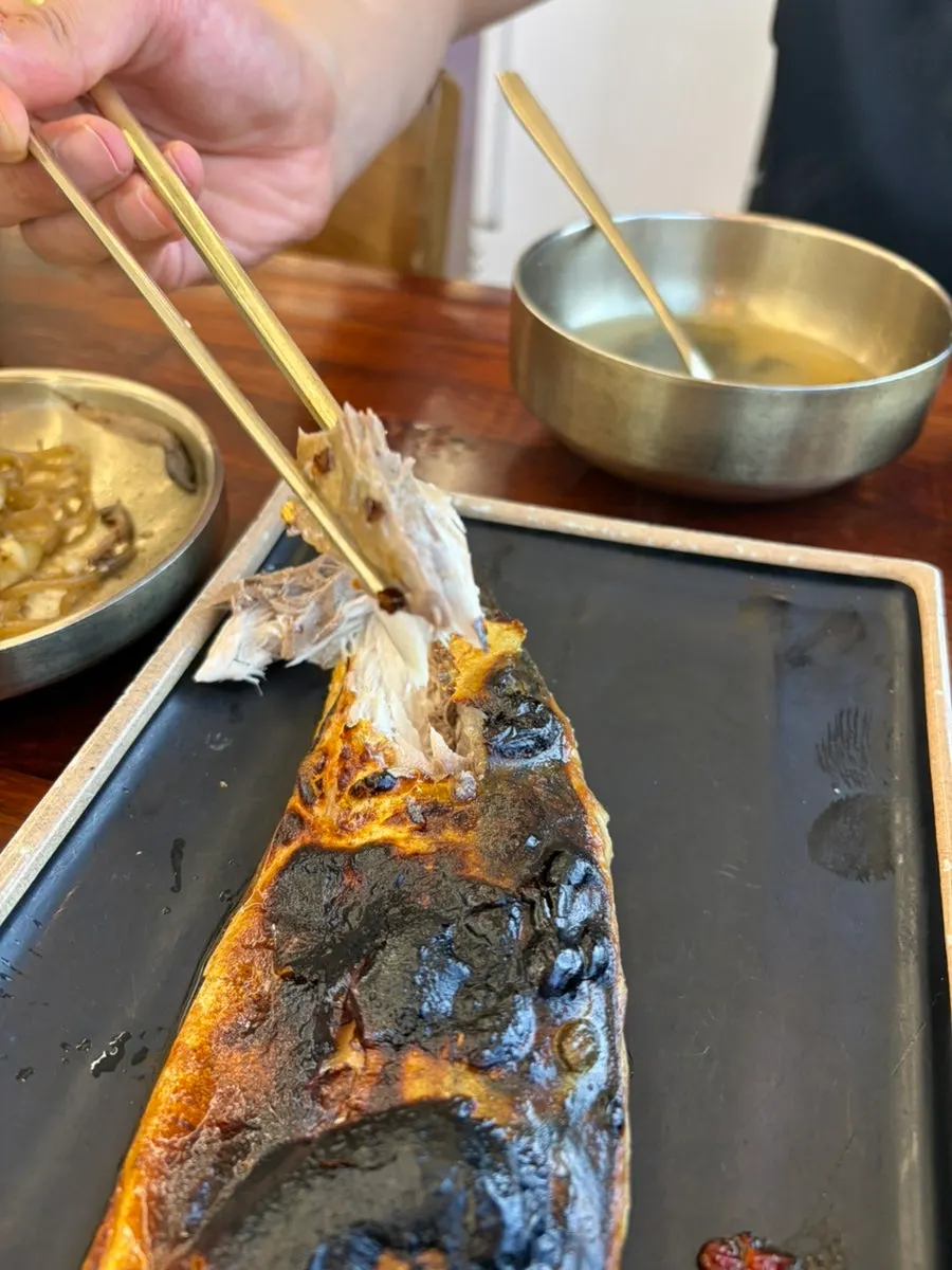 Substantial grilled mackerel