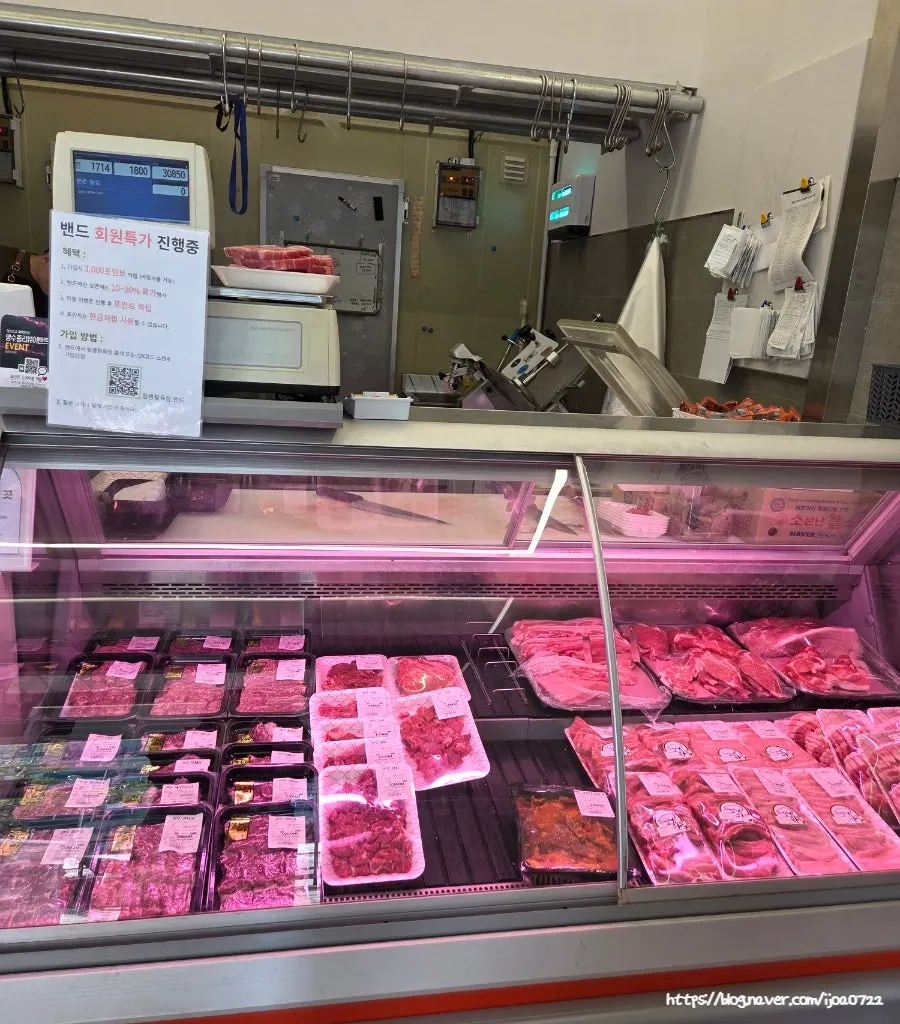 Meat display at King Kong Butcher Shop
