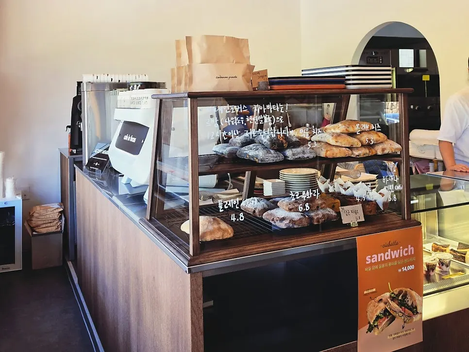Interior space leading up to the upper floors of Caffeine Focus