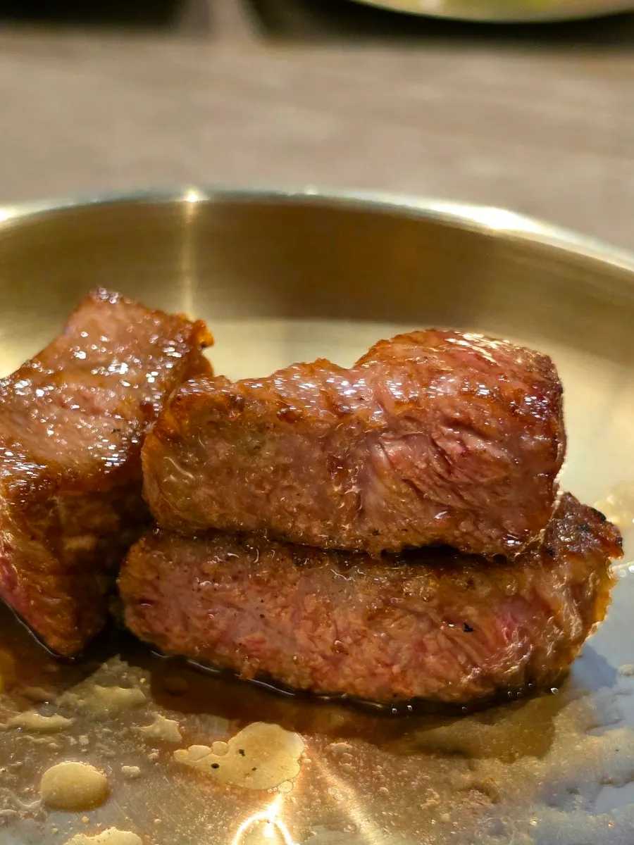A grilled piece of chuck flap