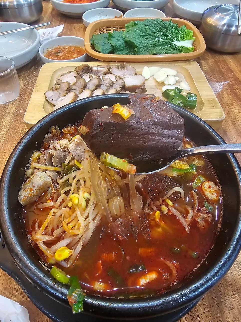 해장국에 들어 있는 선지