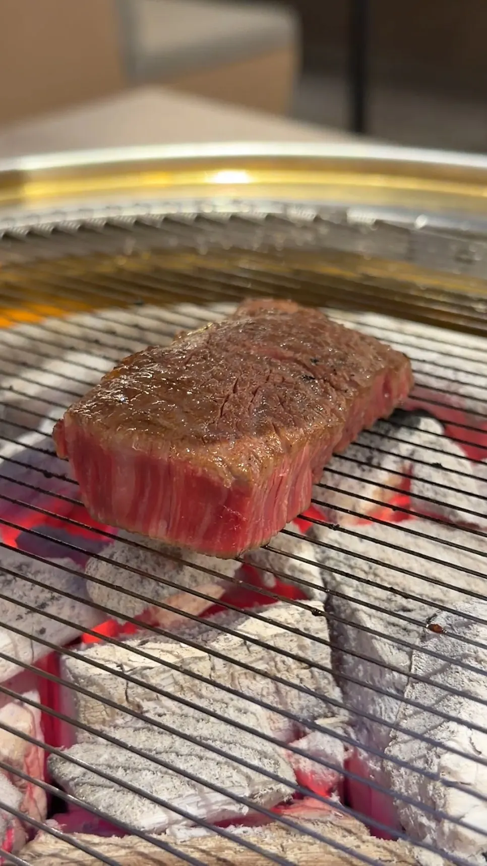 Brisket topped with fresh wasabi