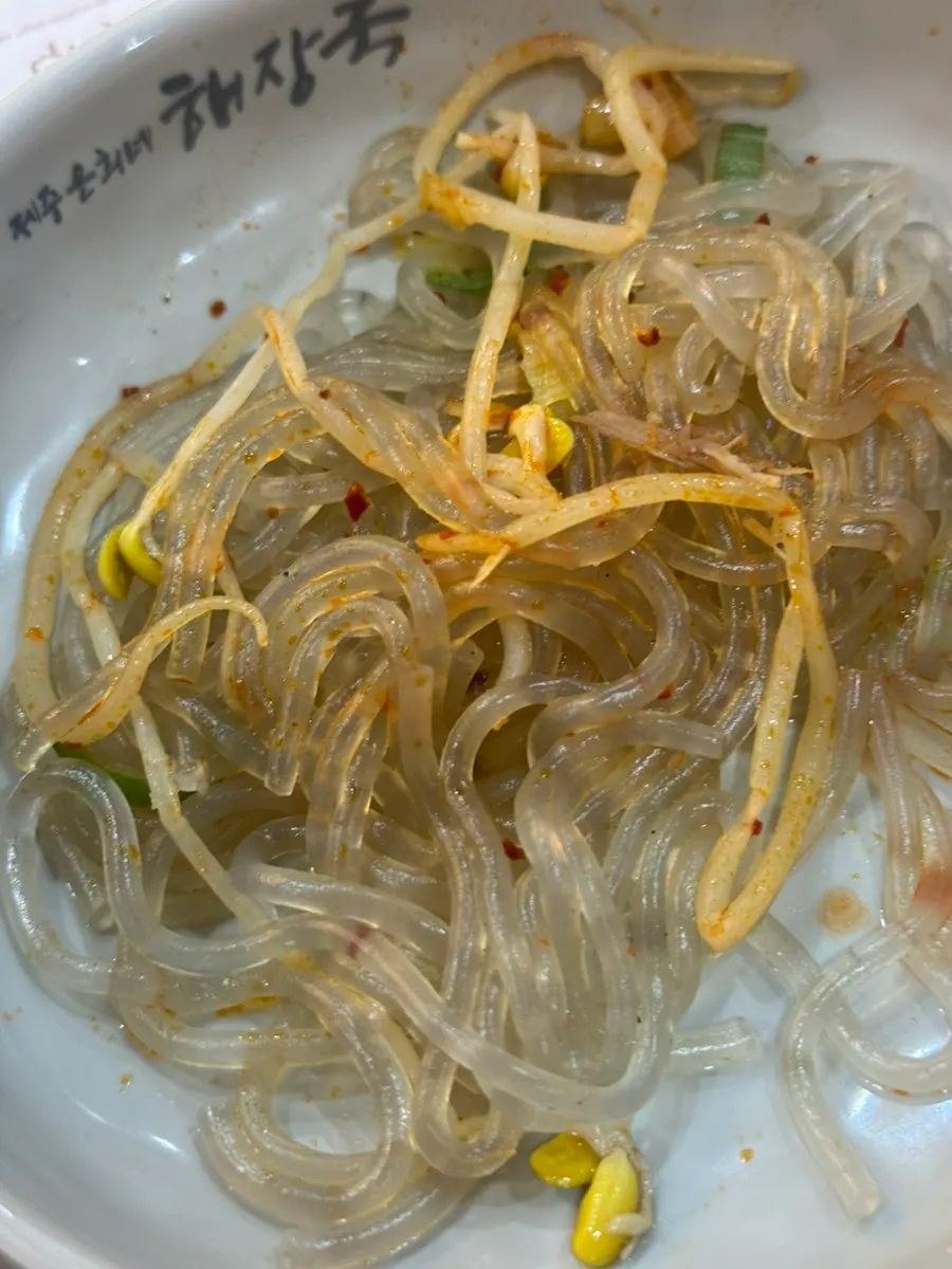 Rice mixed into the haejangguk