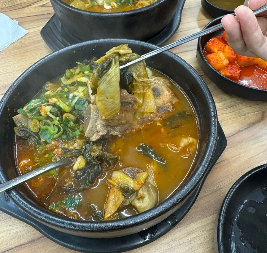 Bowl of haejangguk after finishing the meal