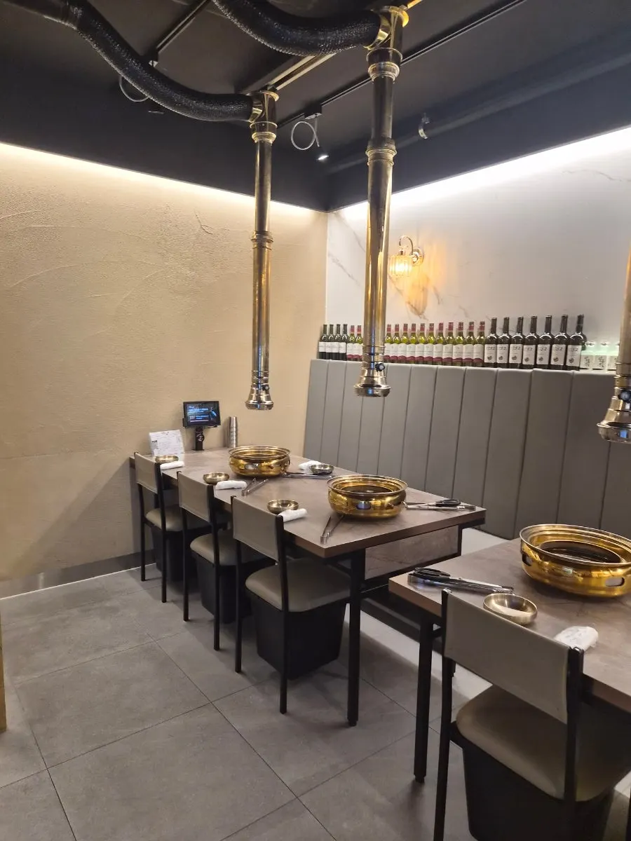 Private group room with a closing door