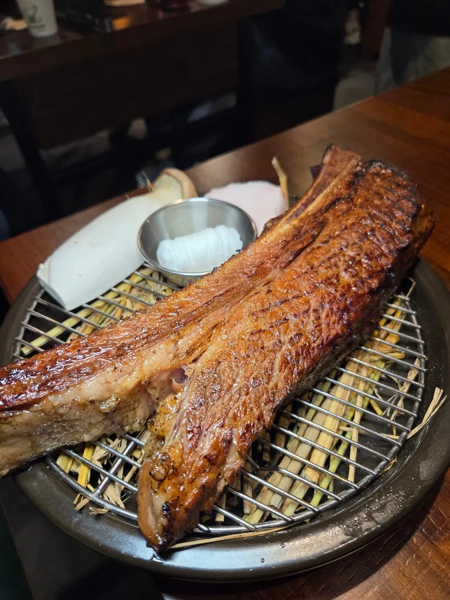 Photogenic beef-rib table setting