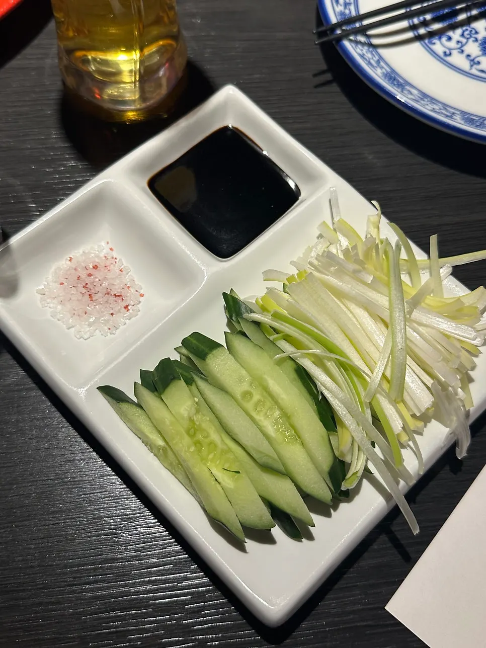 북경오리 접시 클로즈업