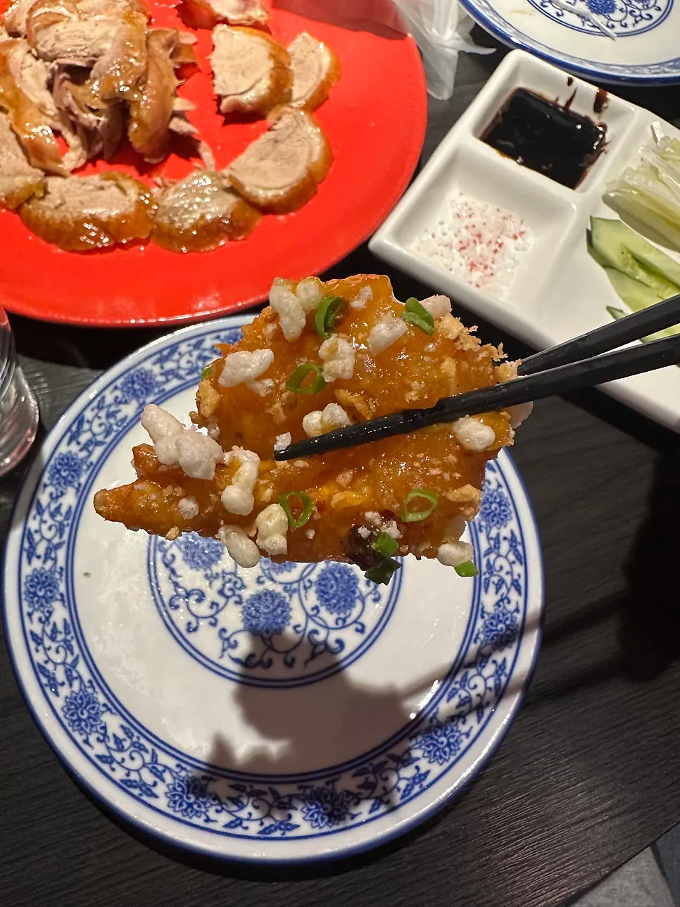 갱스덕 마라 크림새우 한 접시